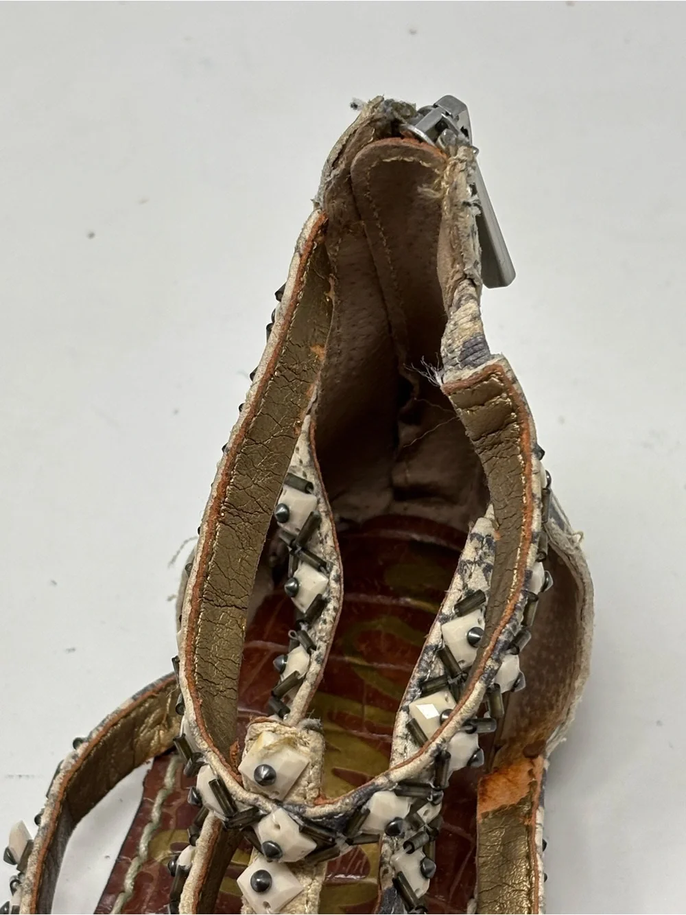 Sam Edelman leopard print calf hair sandals size 5.5